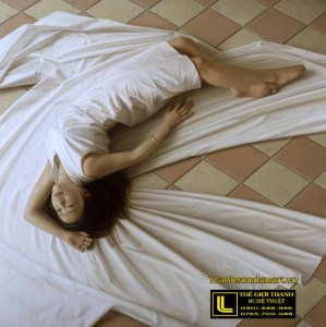 Tranh Sơn Dầu Thiếu Nữ Khỏa Thân Nghệ Thuật  (50)